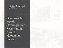 Tablet Screenshot of fette-henne-frankfurt.de